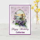 スミレッツアンドボーツ誕生日カード カード (黄色い花)