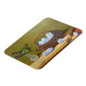 スミレ付き卵のかご マグネット (左側)