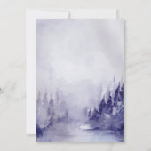 スミレ冬の風景の雪の日付を保存 セーブザデート (裏面)