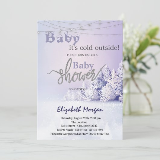 スミレ冬の風景林 招待状 (スタンド正面)