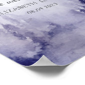 スミレ冬の風景雪 ポスター (角)