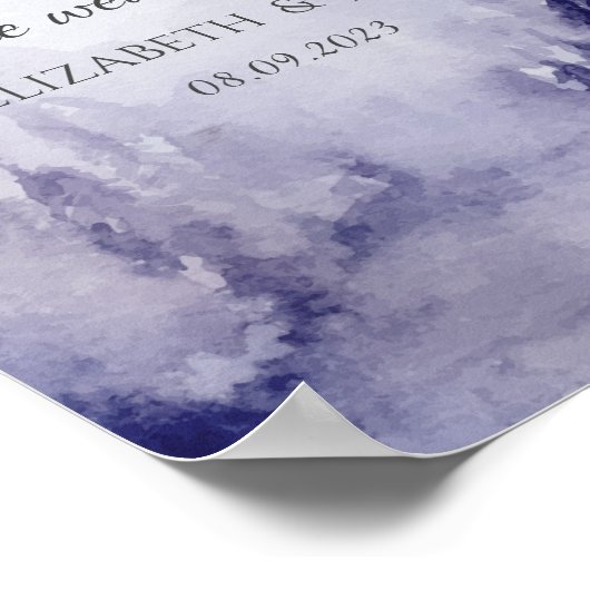 スミレ冬の風景雪 ポスター (角)