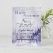 スミレ冬の風景雪 招待状 (スタンド正面)