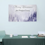 スミレ冬の風景雪 横断幕 (トレードショー)