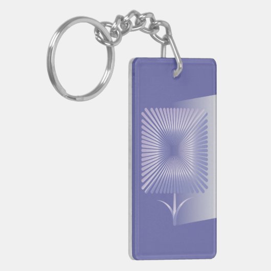 スミレ方花 キーホルダー (正面左)