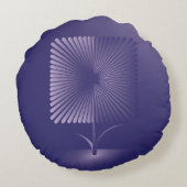 スミレ方花 ラウンドクッション (裏面)