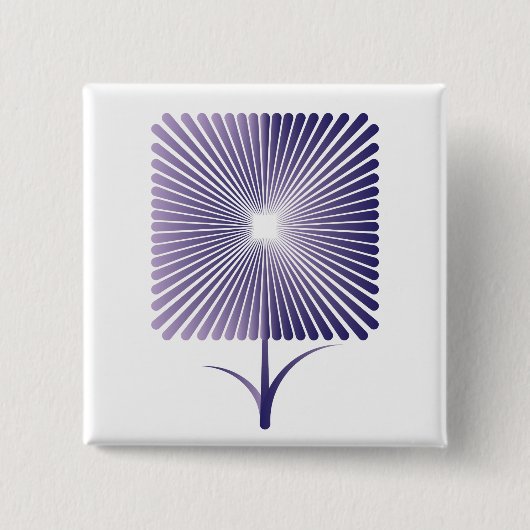 スミレ方花 缶バッジ (正面)