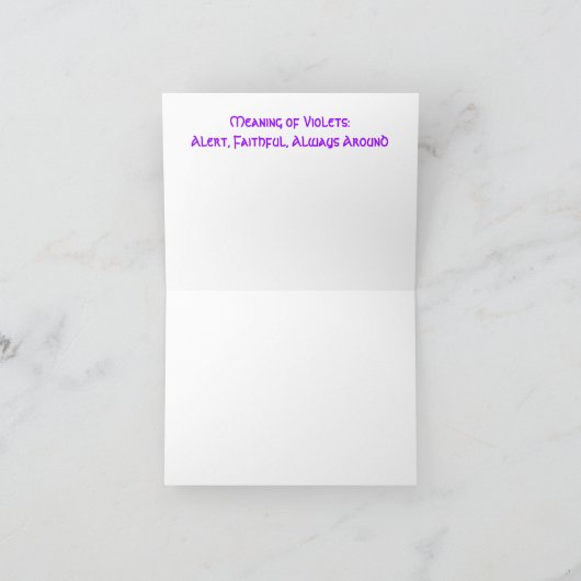 スミレ札の意味 カード (内部)