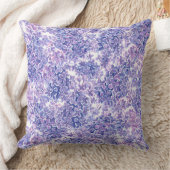 スミレ水彩薄紫花 クッション (ブランケット)