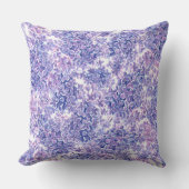 スミレ水彩薄紫花 クッション (正面)