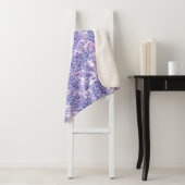 スミレ水彩薄紫花 シェルパブランケット (インサイチュ)