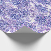 スミレ水彩薄紫花 ラッピングペーパー (角)