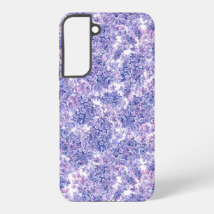 スミレ水彩薄紫花 SAMSUNG GALAXY S22+ケース