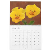 スミレ美しい カレンダー (1月 2026)