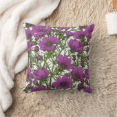 スミレ色のコスモスの花 クッション (ブランケット)