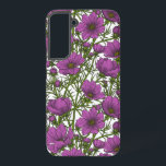 スミレ色のコスモスの花 SAMSUNG GALAXY S22 ケース<br><div class="desc">ピンクのコスモスの花を持つ手描きベクトルイラストレーション</div>