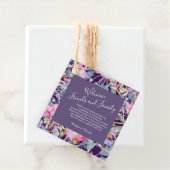 スミレ色のワイルドフラワーの緑の葉 フェイバータグ (インサイチュ)