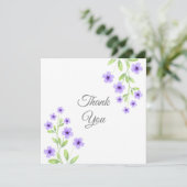 スミレ色の花 サンキューカード (スタンド正面)
