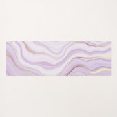 スミレ色マーブル水彩ヨガマット ヨガマット (裏面(横))