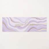 スミレ色マーブル水彩ヨガマット ヨガマット (正面(横))