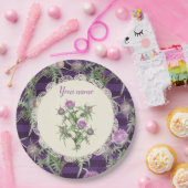 スミレ花 ペーパープレート (パーティー)