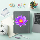 スミレ蓮の花ステッカー シール (iPadカバー)