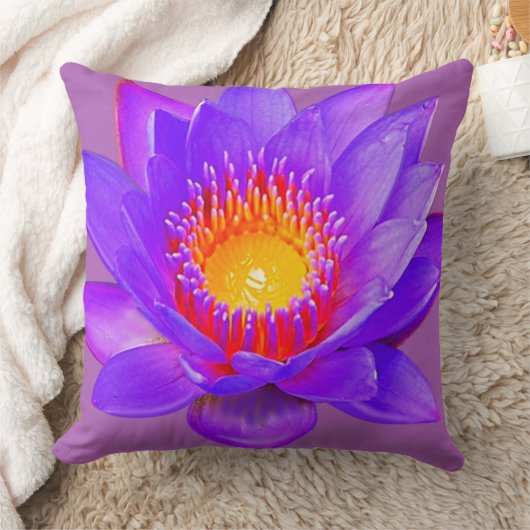 スミレ蓮 クッション (ブランケット)