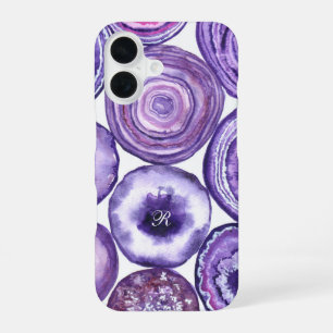 スミレ酸モノグラム iPhone 16ケース