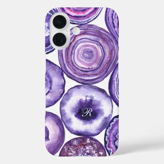 スミレ酸模様モノグラム Case-Mate iPhoneケース (裏面)