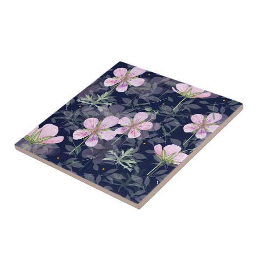 スミレ陶磁器タイル タイル (側面)