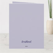 スミレ飛んでいるーの花の畑を飲み込む カード (裏面)