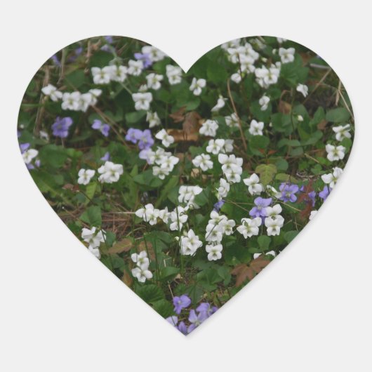 スミレ。...シール ハートシール (正面)