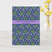 スミレ、母の日、スコットランドのゲール語の挨拶 カード (黄色い花)