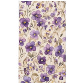 スミレ – 水彩 テーブルクロス (正面)