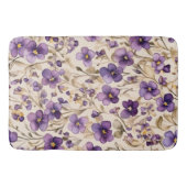 スミレ – 水彩 バスマット (正面)