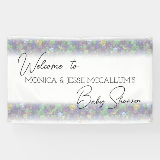 スミレ（紫） 横断幕 (横)