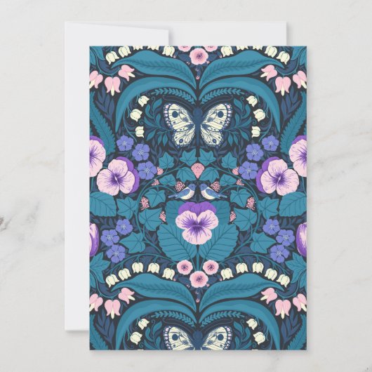 スミレ、鳥、蝶 (正面)