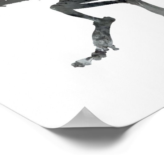 スミロドン骨格 ポスター (角)