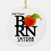 スミ生まれラ・グルジア セラミックオーナメント (正面)