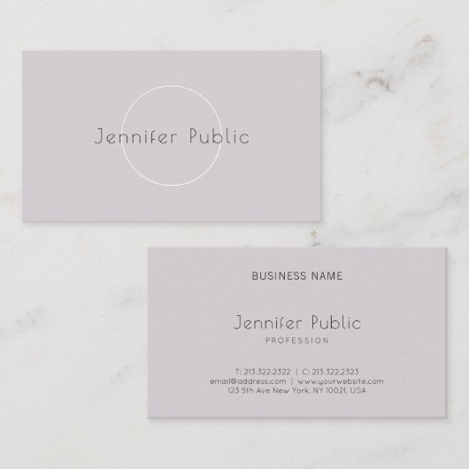 スムモダンースプエレガントレーンプロフェッショナル上 名刺 (正面/裏面)