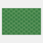 スムリークリスマスブリュッセルスプラウトカスタム ラッピングペーパーシート (正面2)