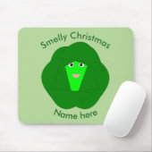 スムリークリスマスブリュッセルスプラウトマウスパッド マウスパッド (マウス)