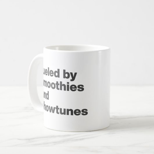 スムーおもしろいジー・引用文とショーチューンズの恋人たち コーヒーマグカップ (正面左)