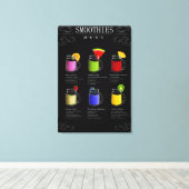 スムージメニュー キャンバスプリント (インサイチュ (ウッドフロア))