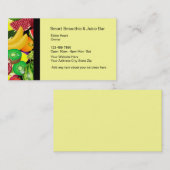 スムージーおよび乾燥果物の名刺 名刺 (正面/裏面)