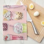 スムージーとレモネードby Natasha Us キッチンタオル (四つ折り)