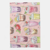 スムージーとレモネードby Natasha Us キッチンタオル (縦)