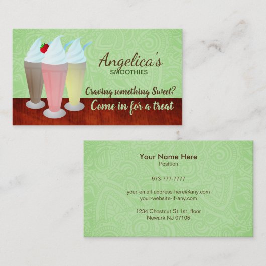 スムージーの名刺 名刺 (正面/裏面)
