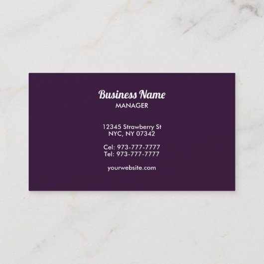 スムージーの名刺 名刺 (裏面)