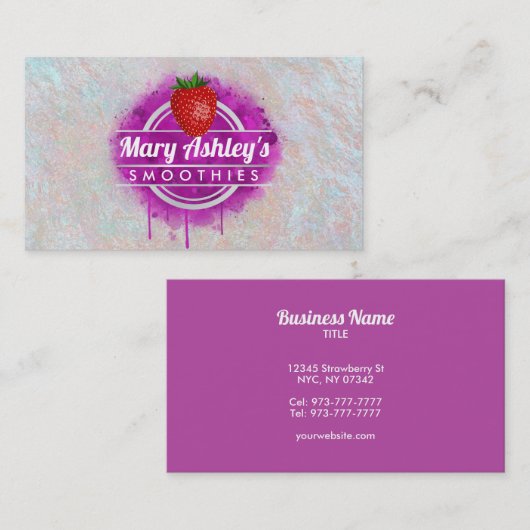 スムージーの名刺 名刺 (正面/裏面)